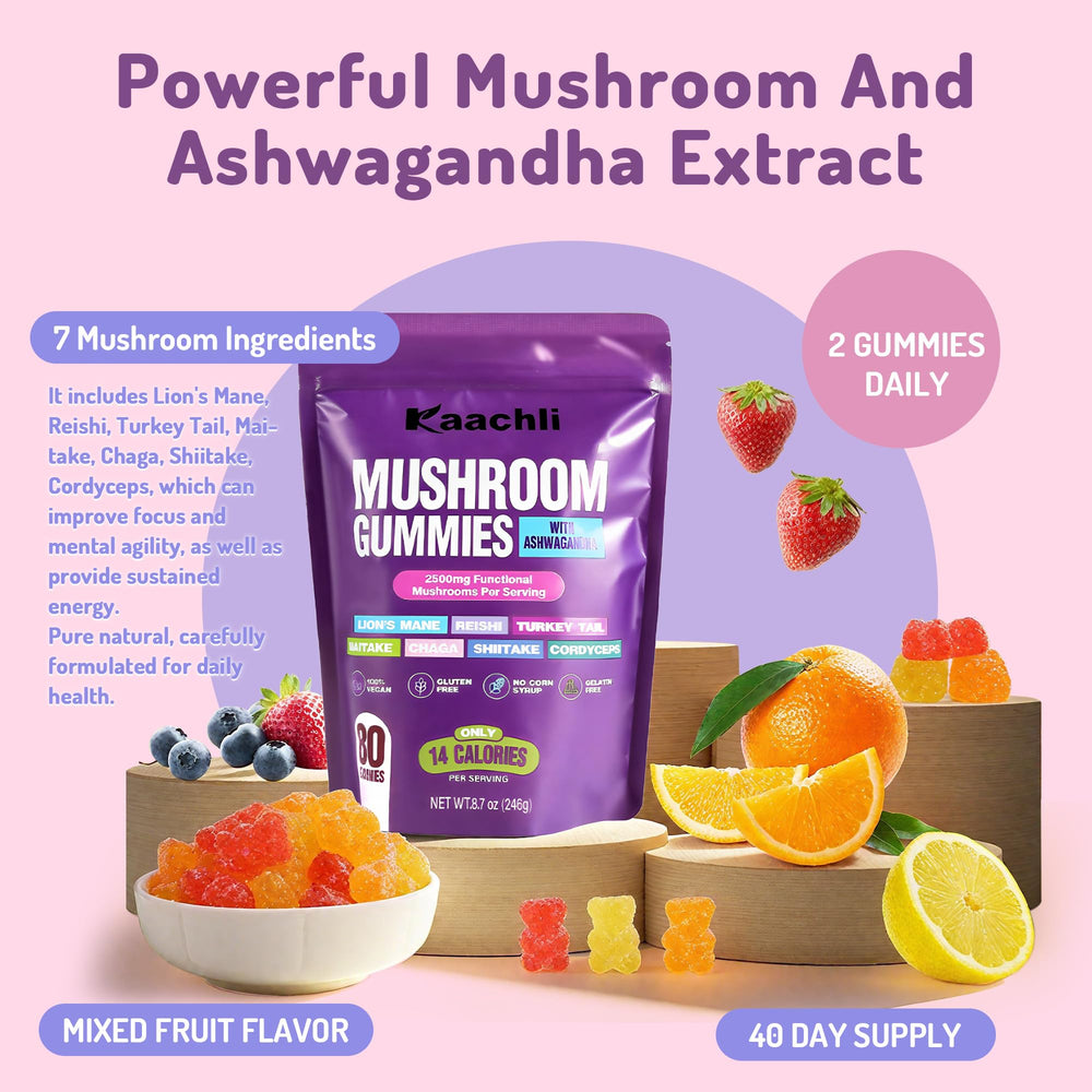 KAACHLI Gummies label with ingredients and dosage