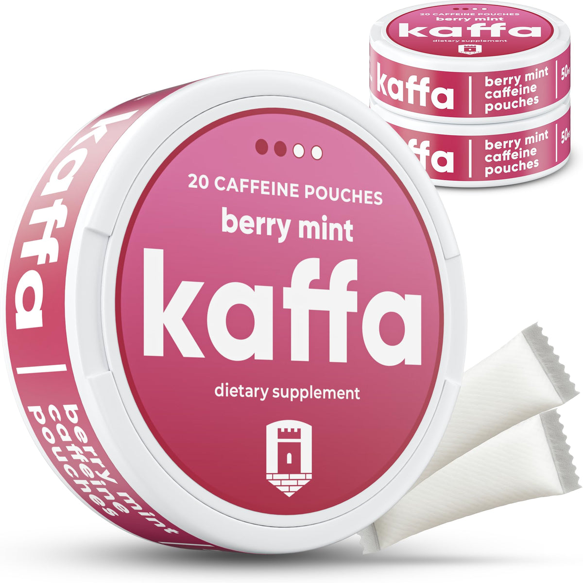 Kaffa Energy packaging front view shows nicotine-free caffeine boost
