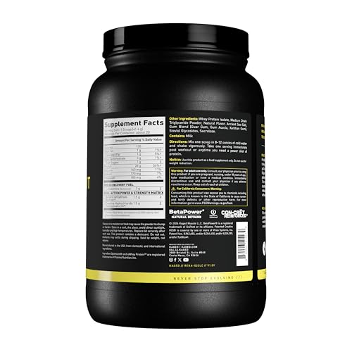 Kaged Post Workout Protein tub viewed from the side highlighting the formula.