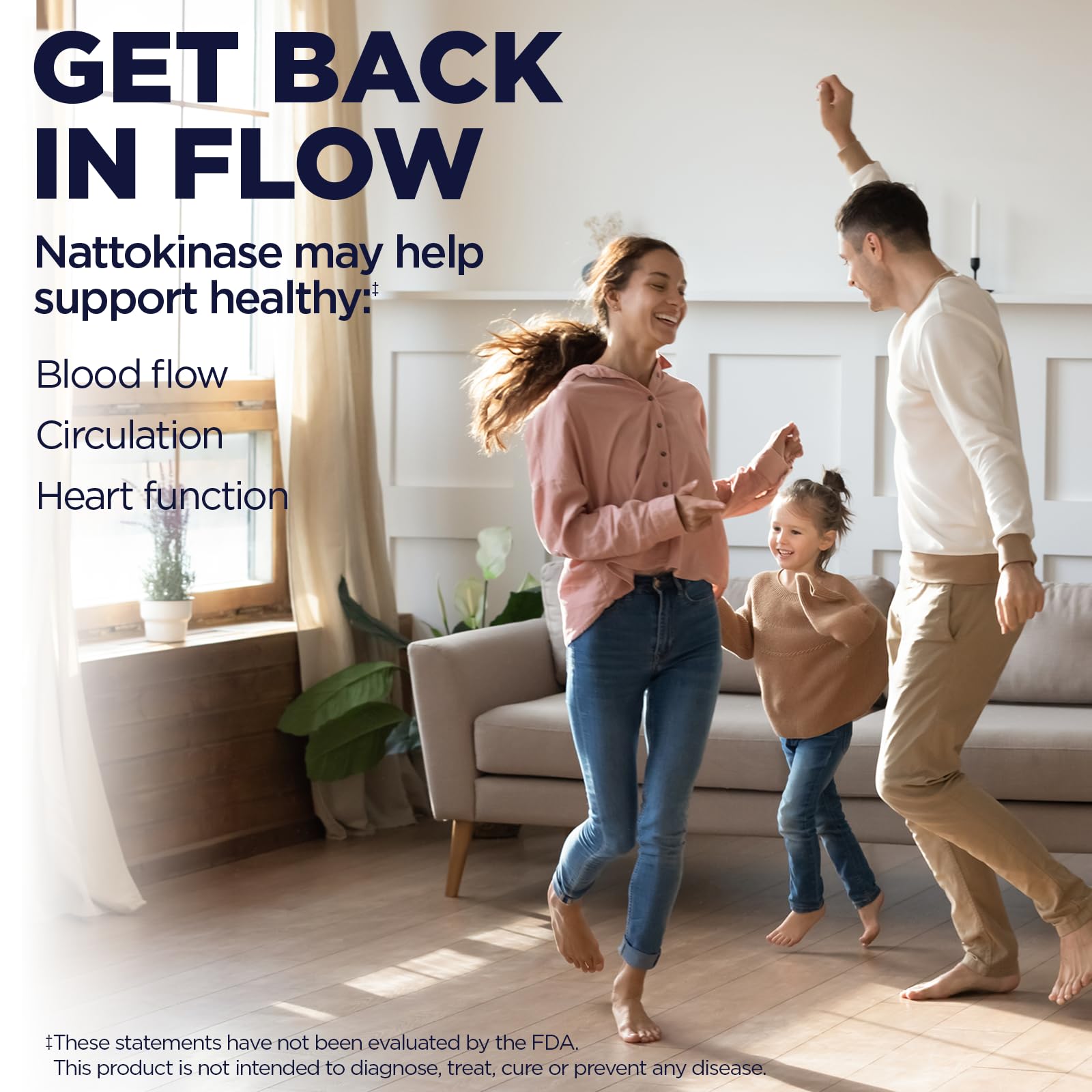 Supplement facts panel for Kal Nattokinase Tablets