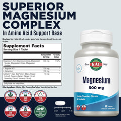 4-in-1 magnesium complex ingredients: citrate, taurate, oxide, orotate