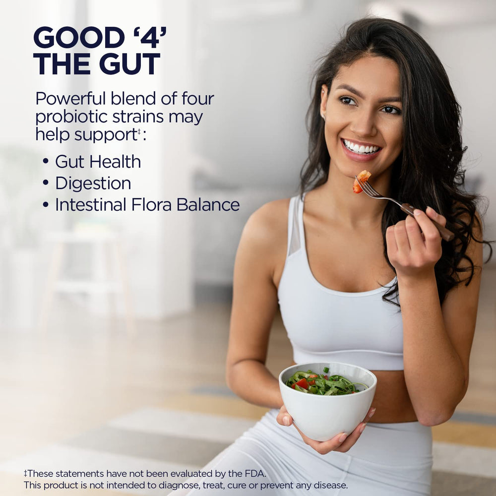 Freeze-dried probiotic capsules for gut health