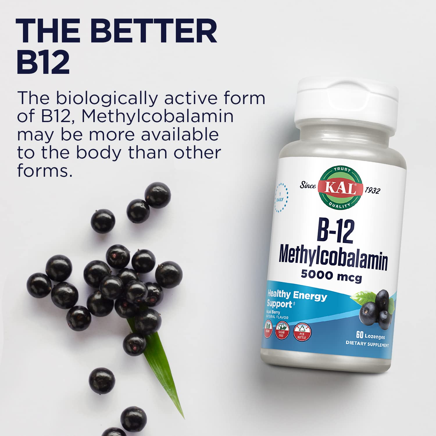 Vegan and sugar-free badges on product packaging