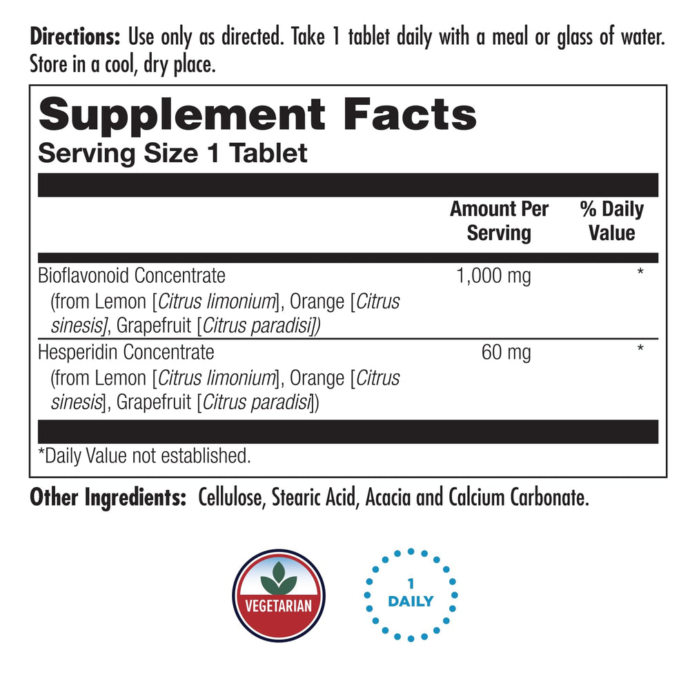 KAL Bioflavonoid 1000mg product packaging and bottle