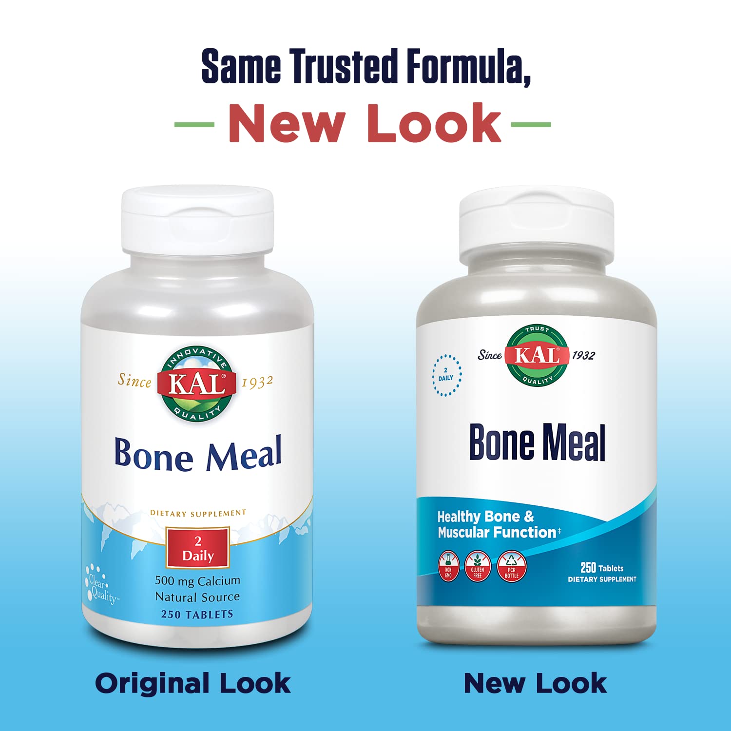 Close-up of KAL Bone Meal Tablets