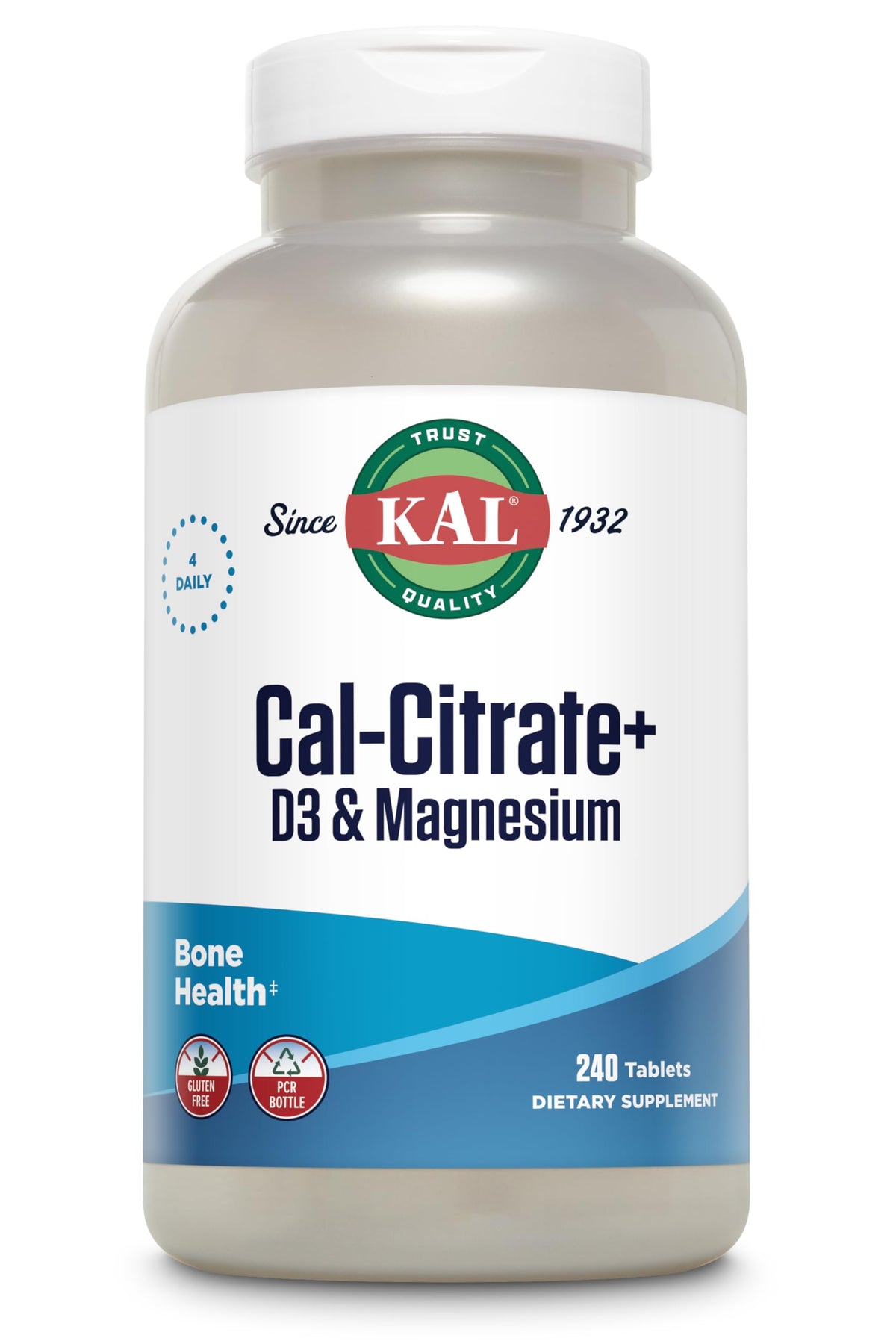KAL Cal-Citrate+ bottle and label