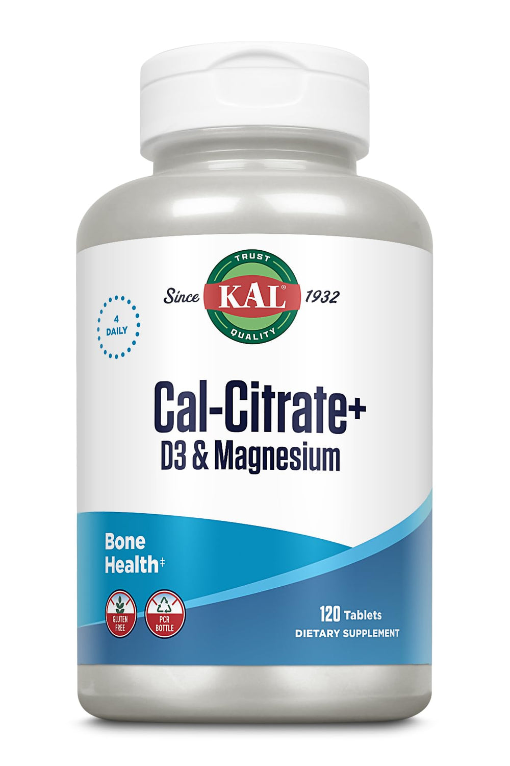 KAL Cal-Citrate+ bottle front view