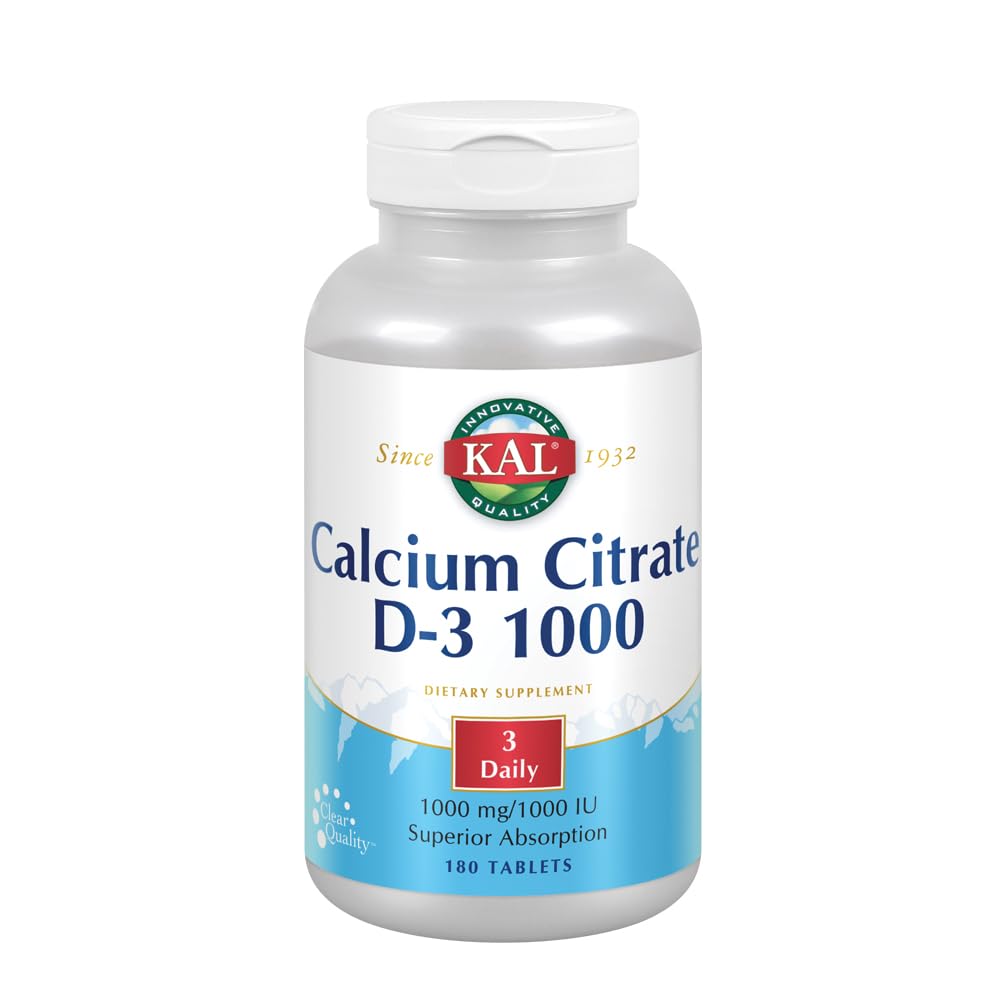 KAL Calcium Citrate with Vitamin D bottle front label