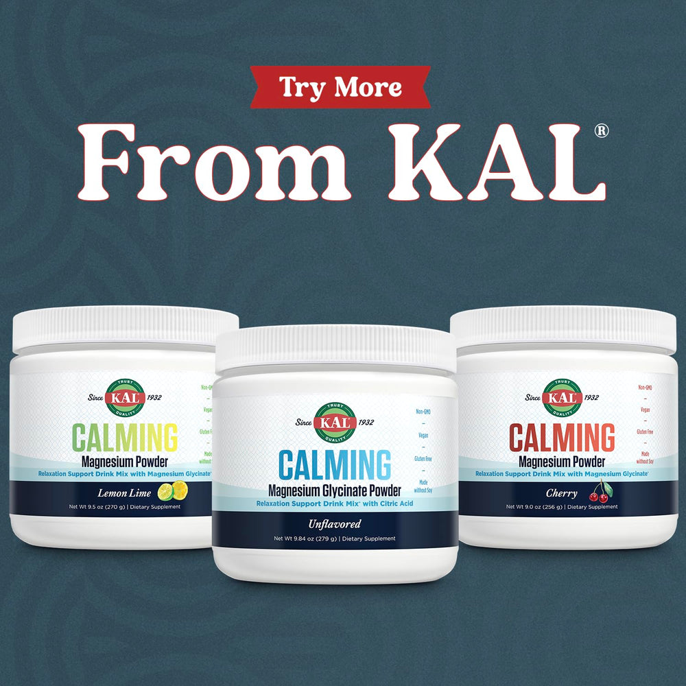 8.5 oz container of KAL Calming Magnesium Glycinate Powder