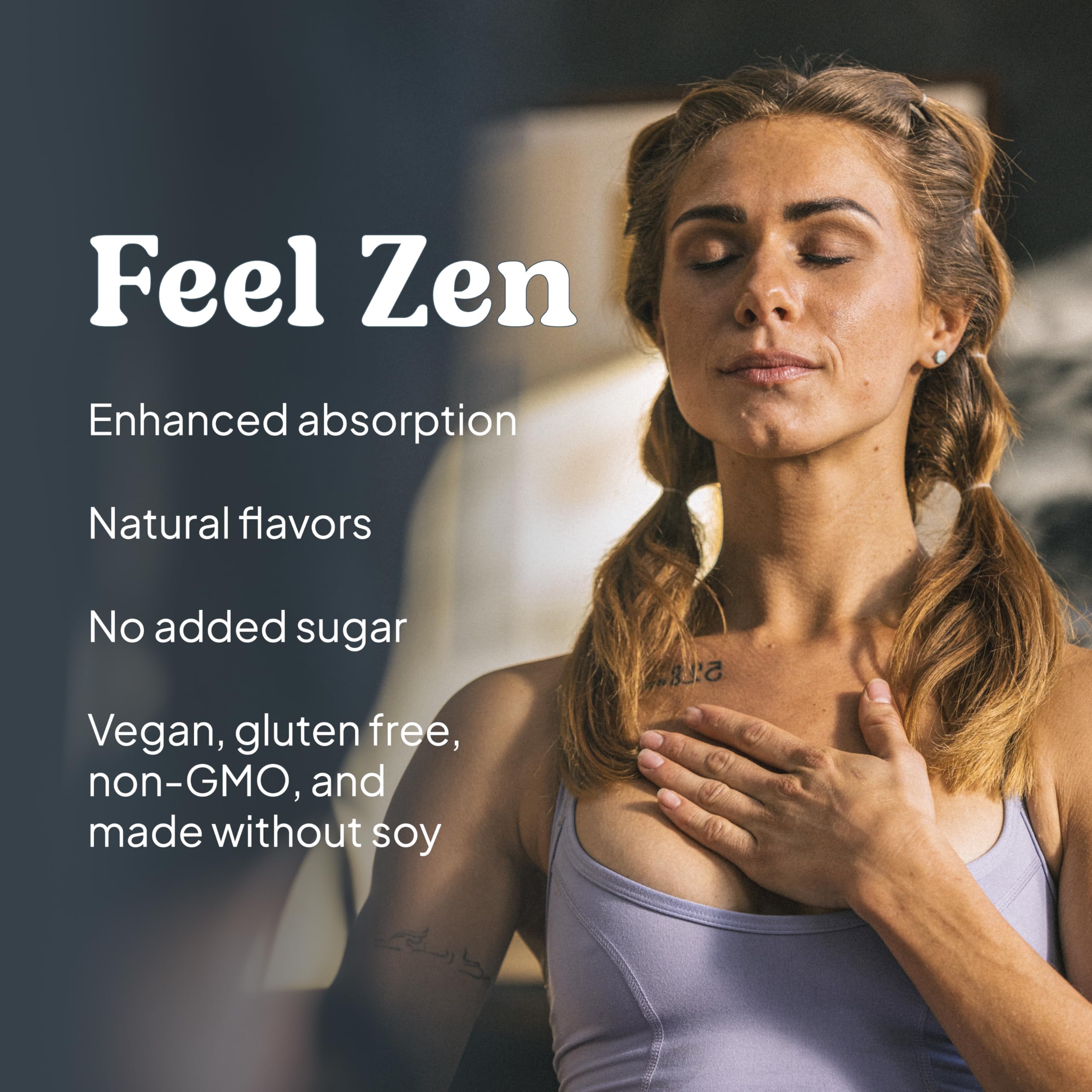 Bottle with glass illustrating serving size of 9 oz