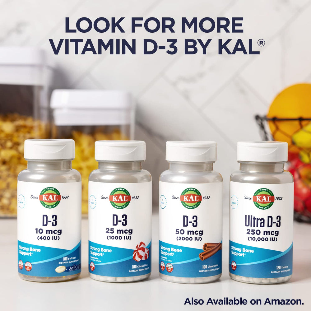 60 day money back guarantee for KAL Vitamin D3