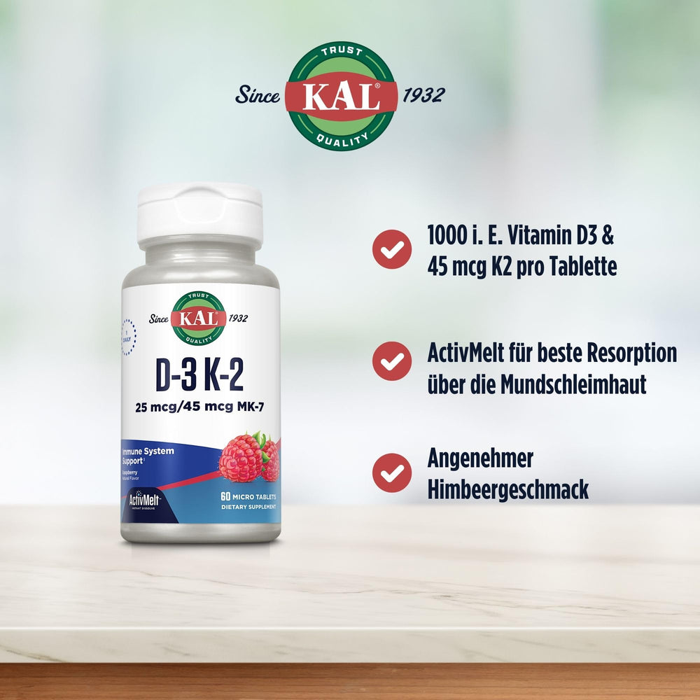 D3 and K2 MK-7 ingredients highlighted on the label
