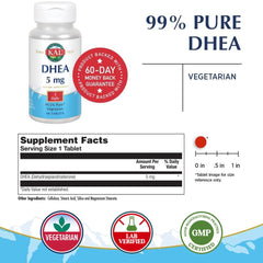 KAL DHEA-5 tablets with 60-count bottle
