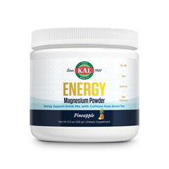Pineapple-flavored KAL Energy Magnesium Powder canister