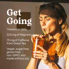 Product labeling highlighting vegan, non-GMO, gluten-free and sugar-free