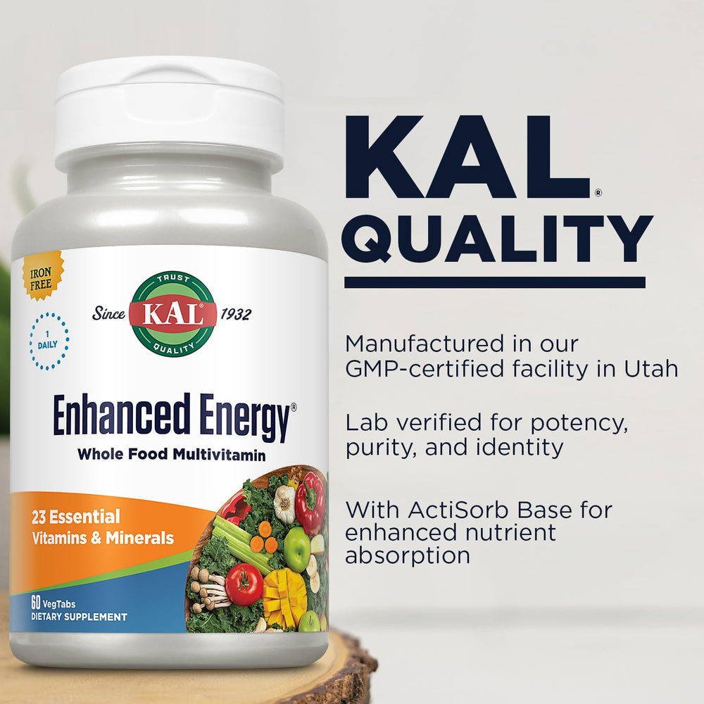 Energizing greens blend in KAL Enhanced Energy Multivitamin