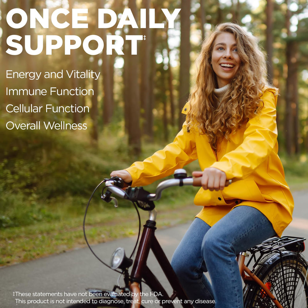 Ingredients panel showing vitamins, minerals, enzymes and co-factors