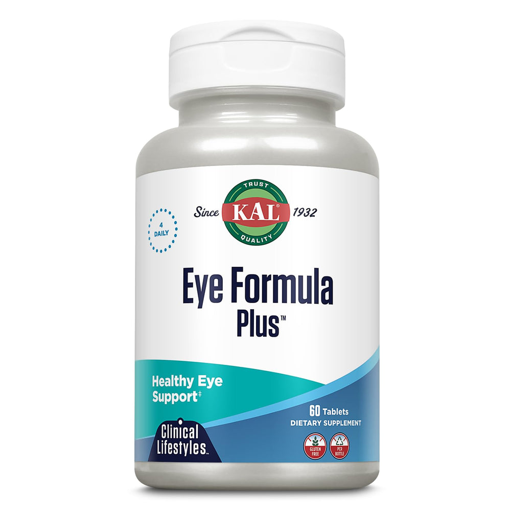 Front view of KAL Eye Formula Plus bottle