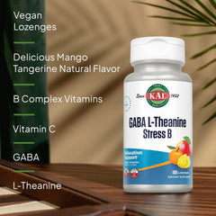 Bottle of KAL GABA L-Theanine Stress B Lozenge