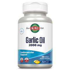 KAL Garlic Oil 2000 Softgels bottle - 250 count