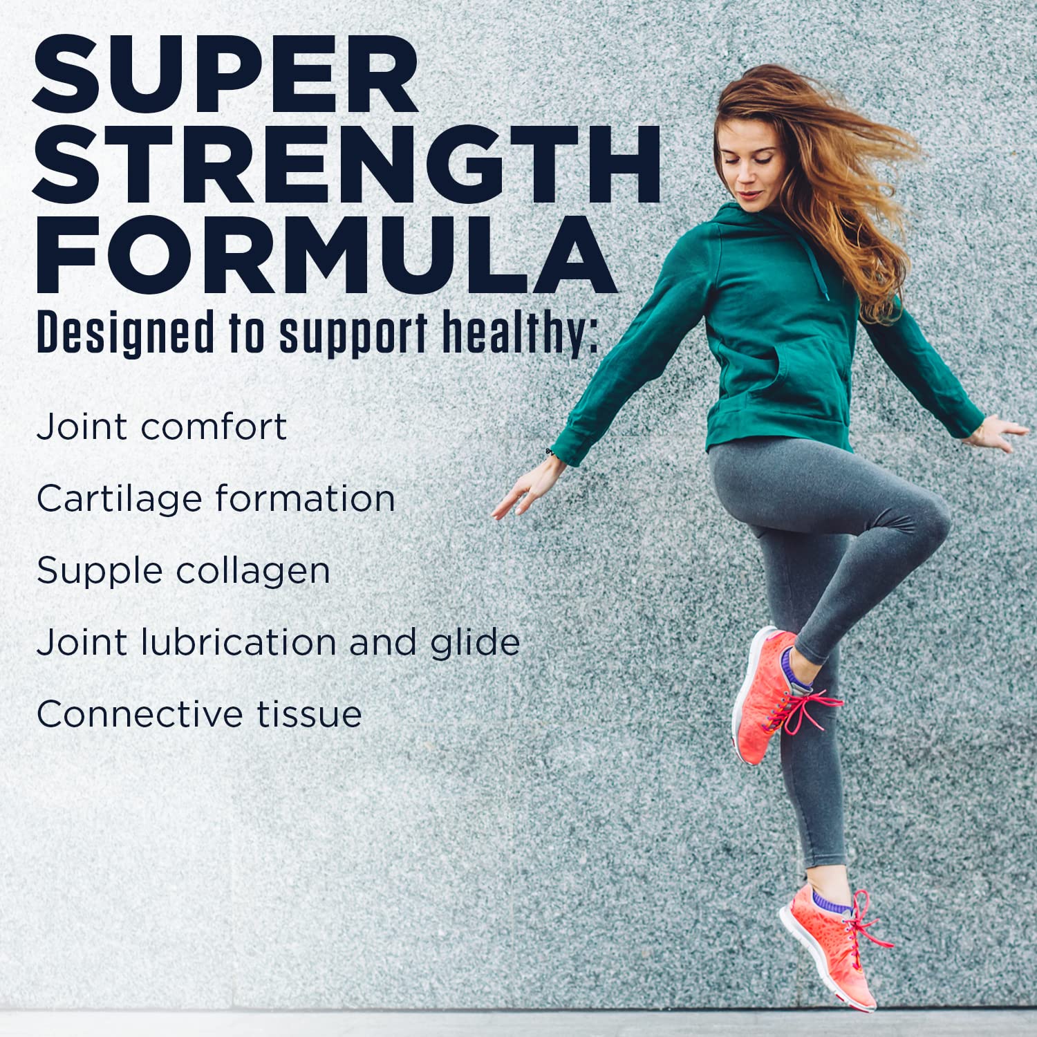 Supplement facts panel for KAL Glucosamine Chondroitin MSM D-3