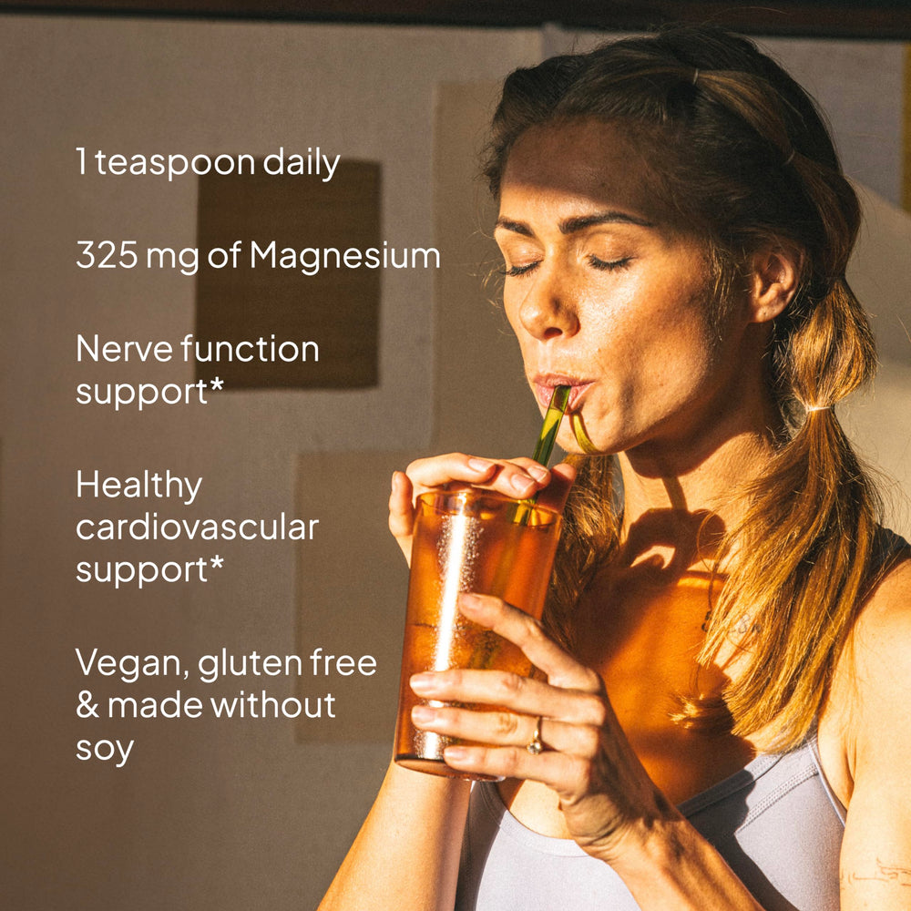 Icons representing heart health, muscle support, and nerve function