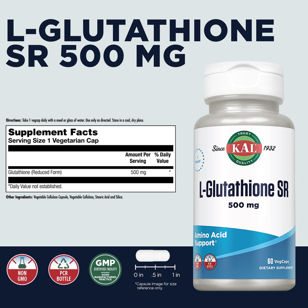 KAL L-Glutathione SR bottle and label