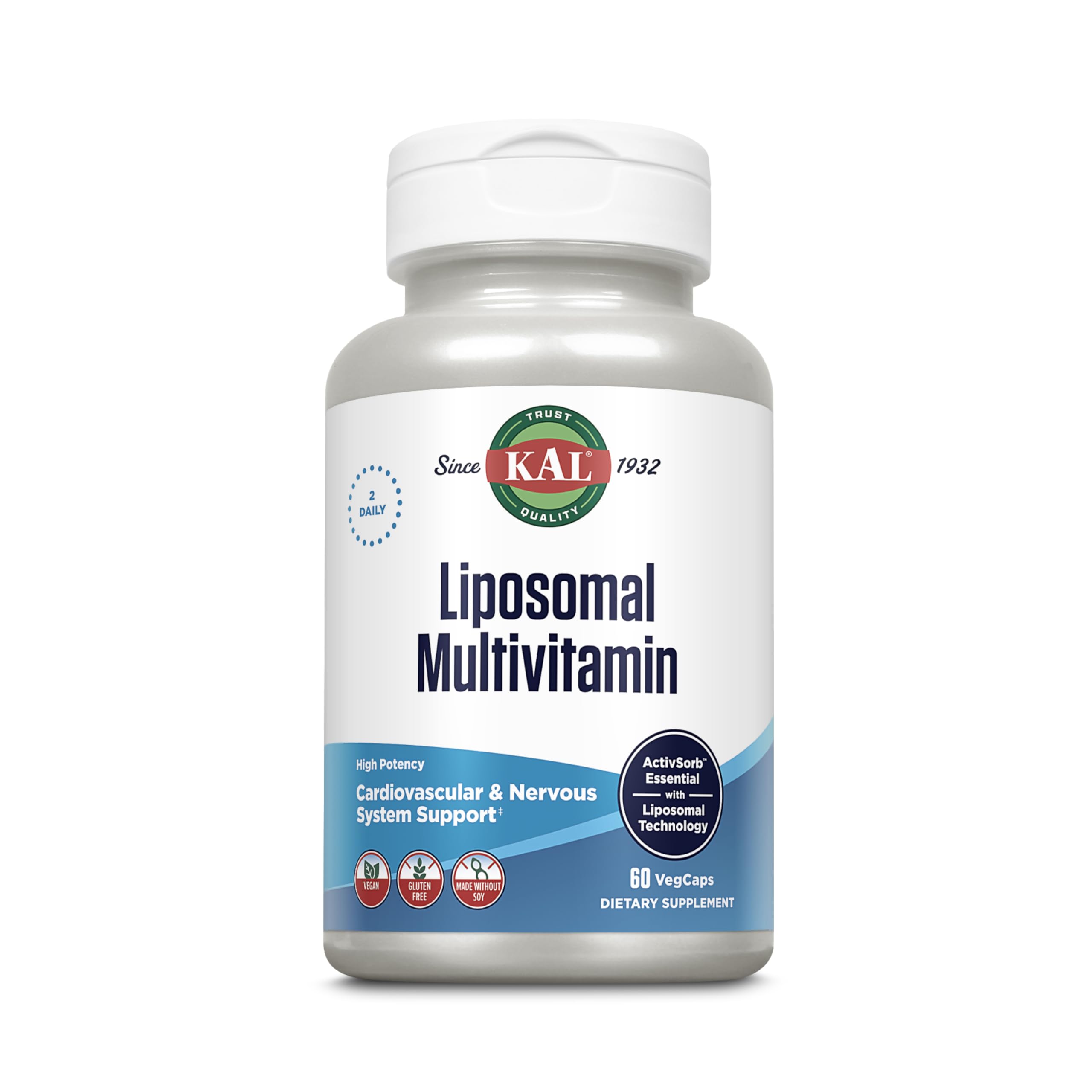 KAL Liposomal Multivitamin hero image with bottle