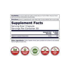 Close-up of vegan capsules