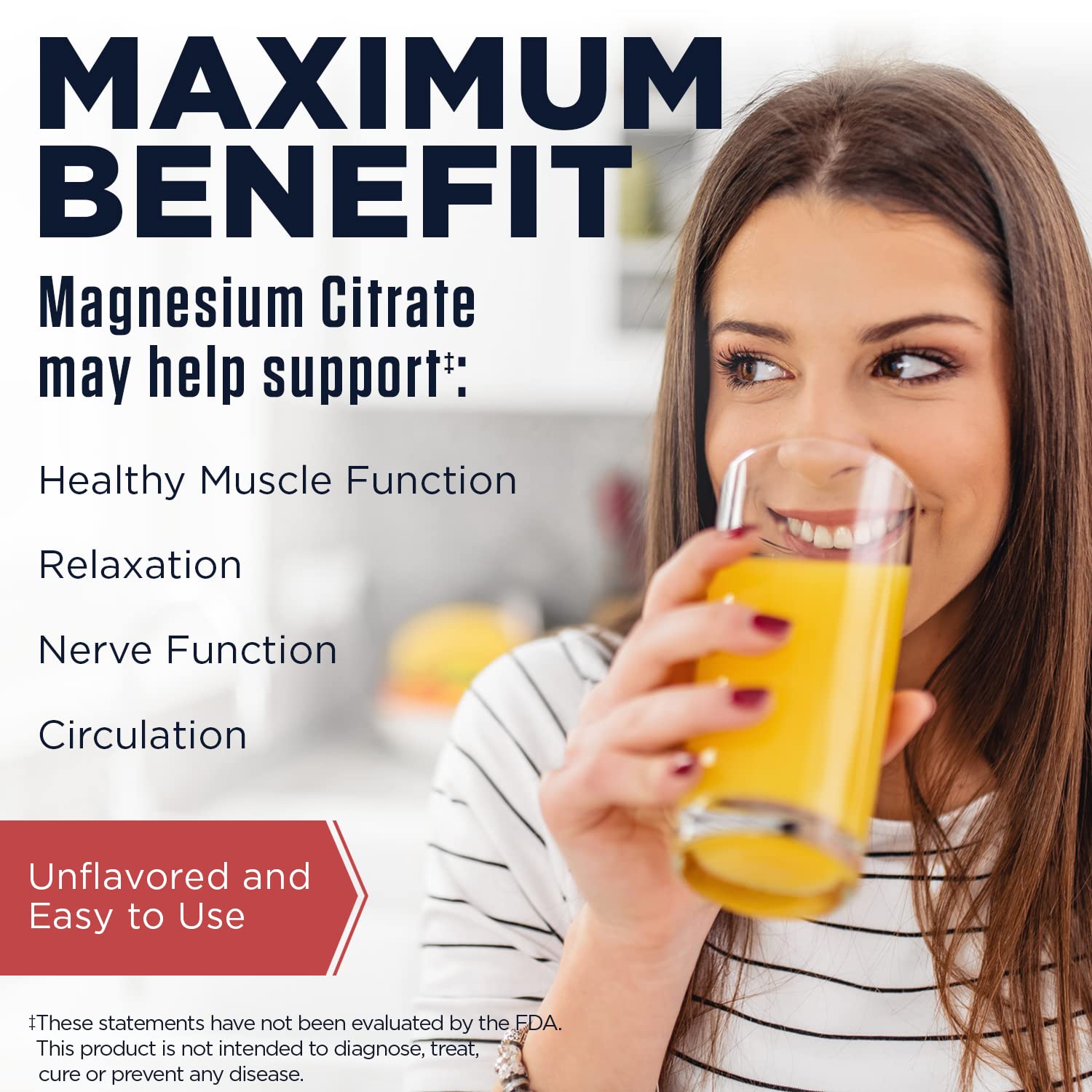 Ingredient panel for KAL Magnesium Citrate ActivMix