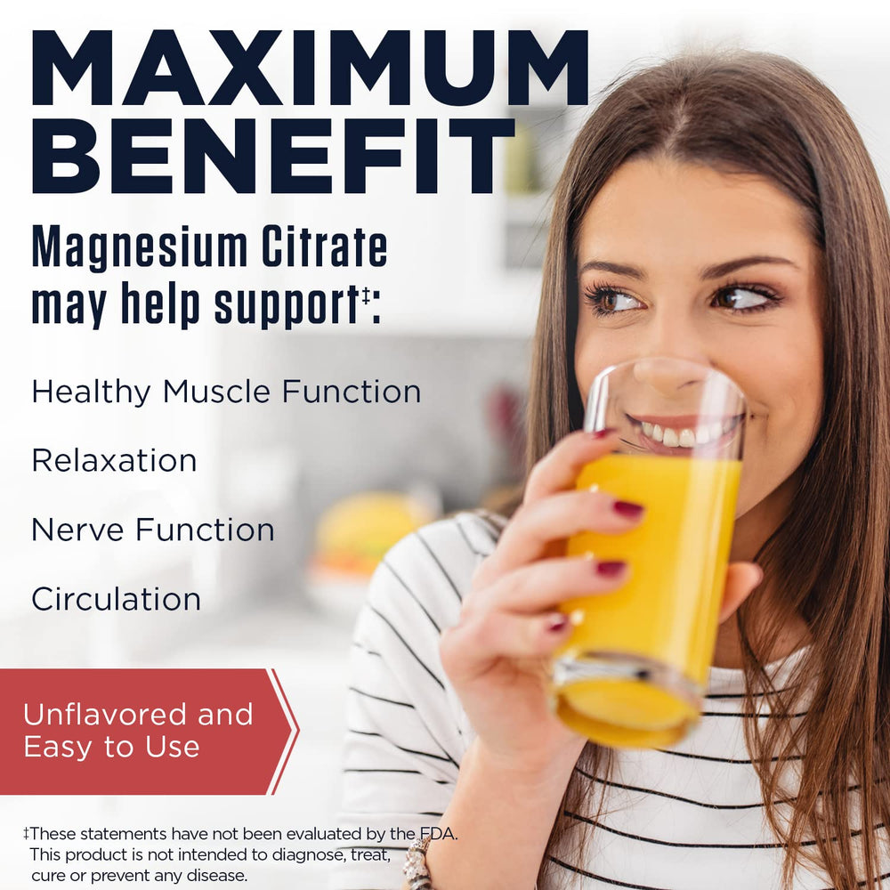 Ingredient panel for KAL Magnesium Citrate ActivMix