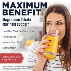 Ingredient panel for KAL Magnesium Citrate ActivMix