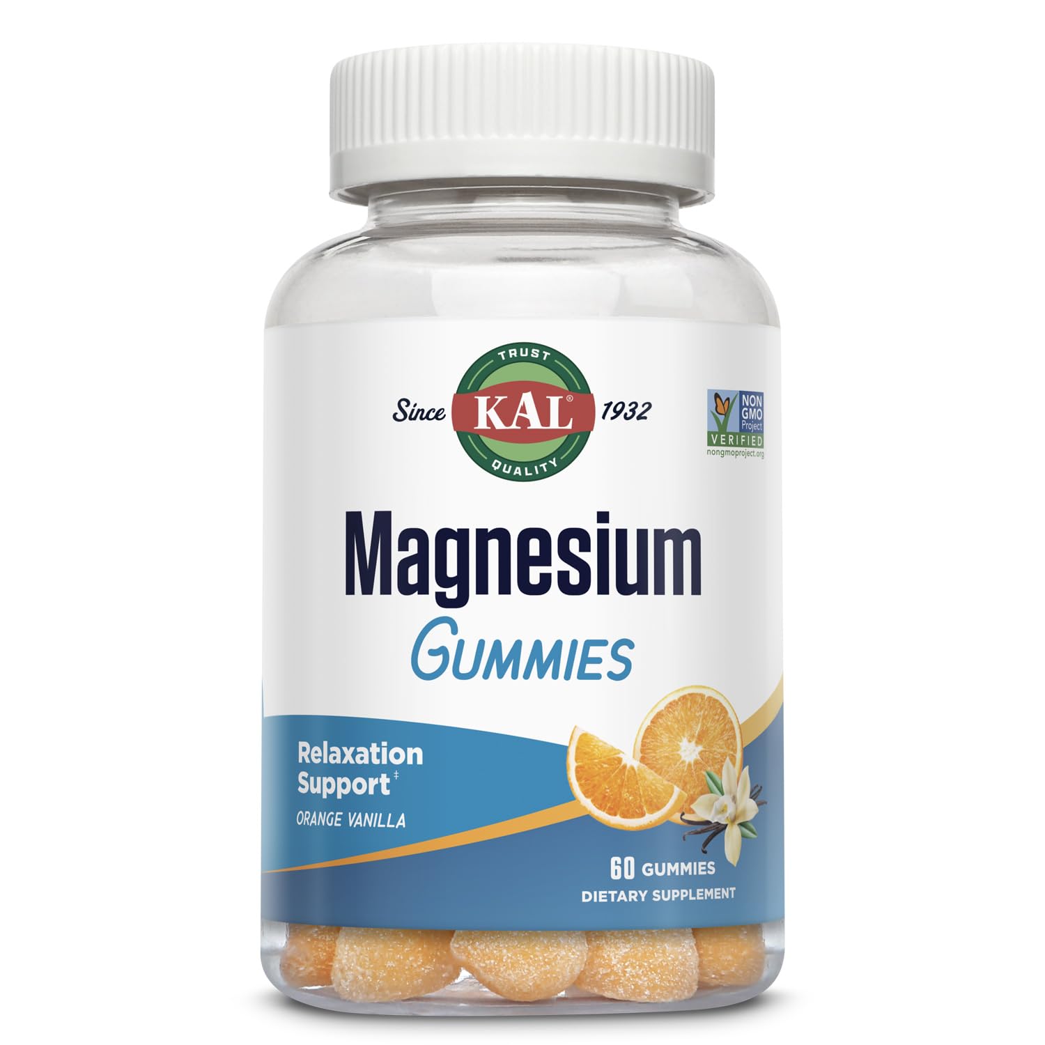 KAL Magnesium Citrate Gummies bottle with label