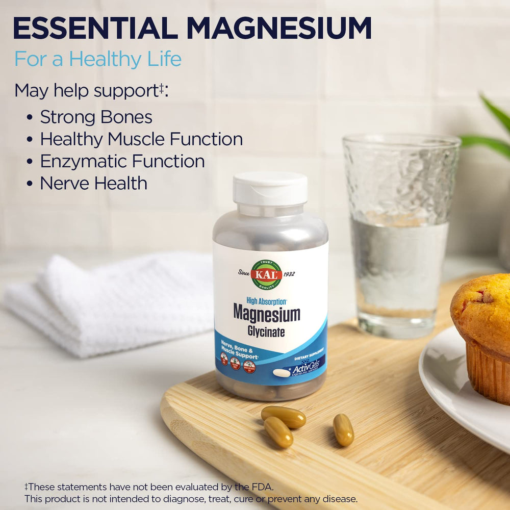 Ingredients information for Magnesium Glycinate ActivGels