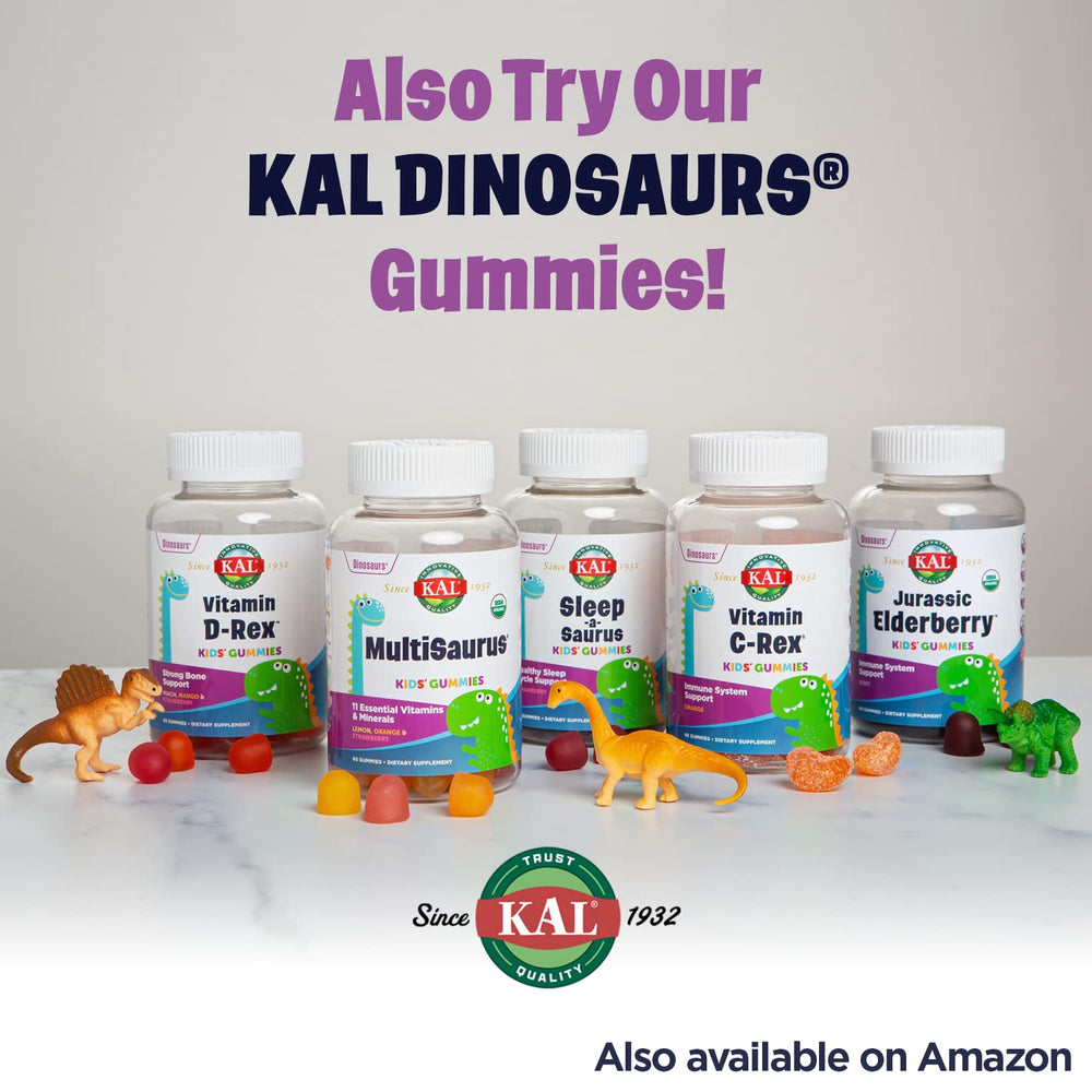 90 servings 4 oz packaging of KAL Magnesium Powder for Kids