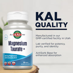 Ingredient list: Magnesium Taurate with CoEnzyme Vitamin B6