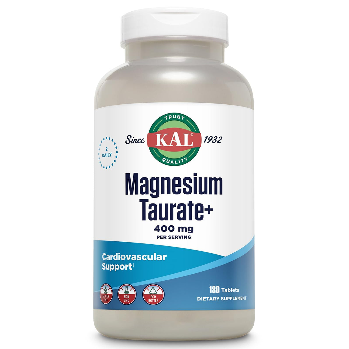 KAL Magnesium Taurate Plus 400mg bottle - hero image