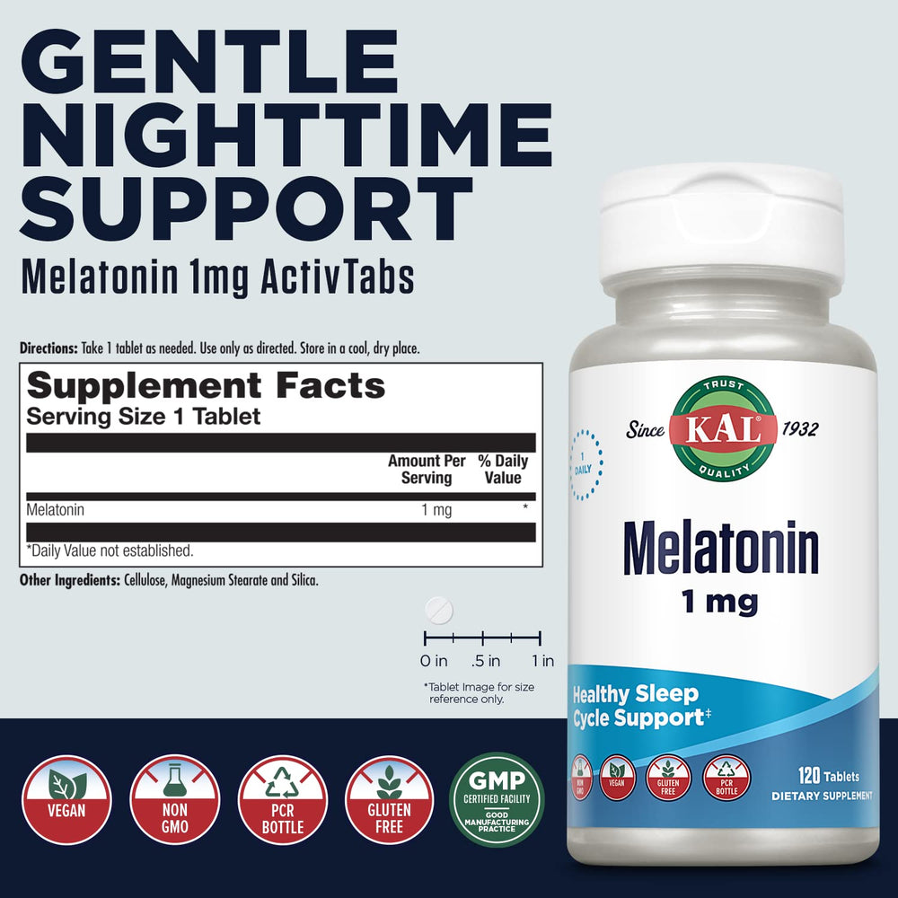Close-up of ActivTab fast-acting melatonin tablet