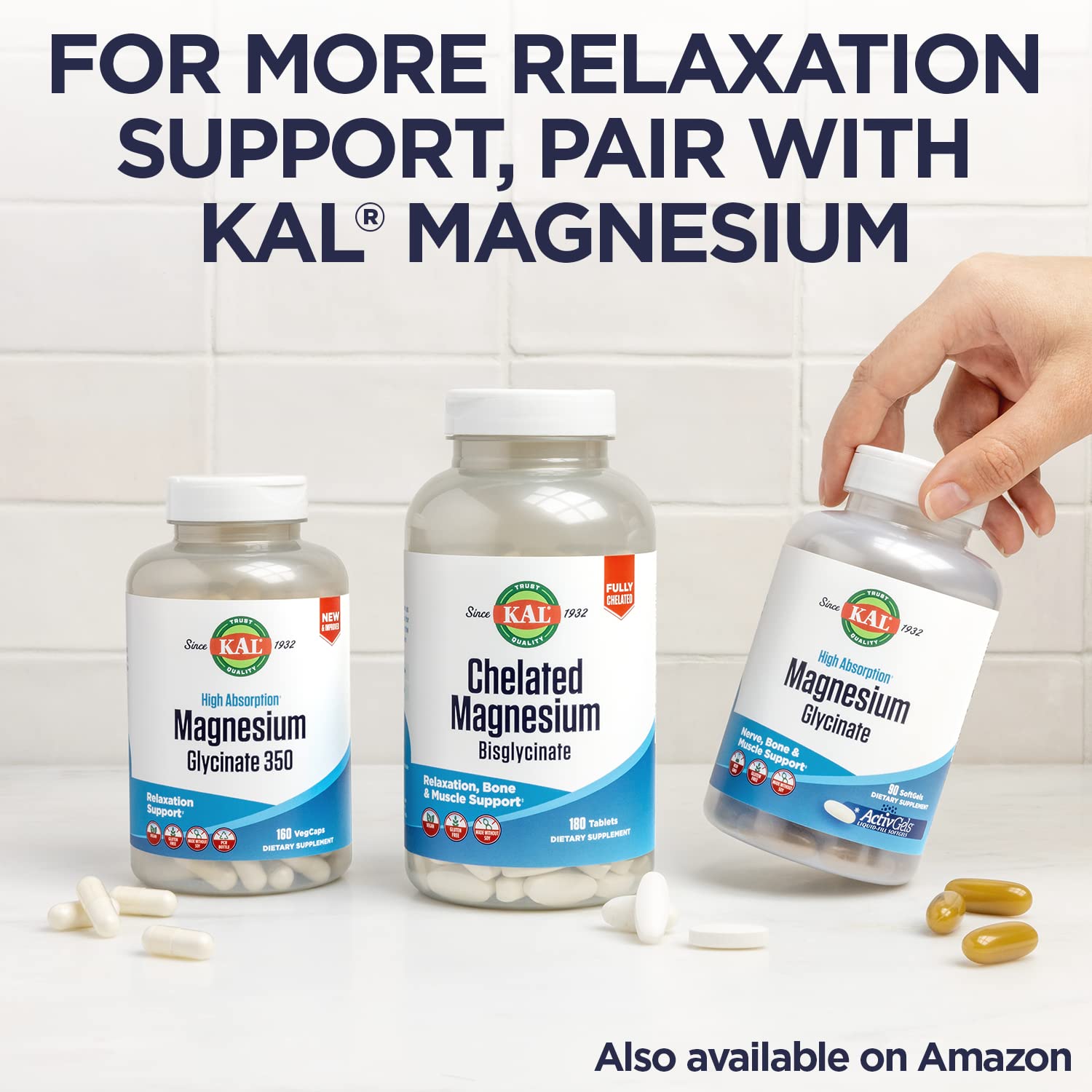 Eco-friendly packaging and sustainability statement for KAL Melatonin