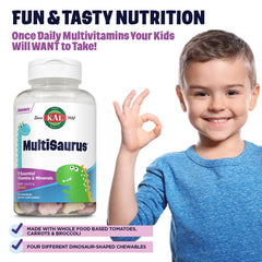 KAL MultiSaurus Orange flavor chewable multivitamin for kids