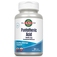 KAL Pantothenic Acid 1000mg bottle front label