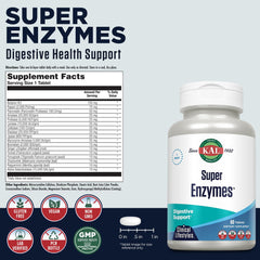 Kal Super Enzymes bottle side view with label