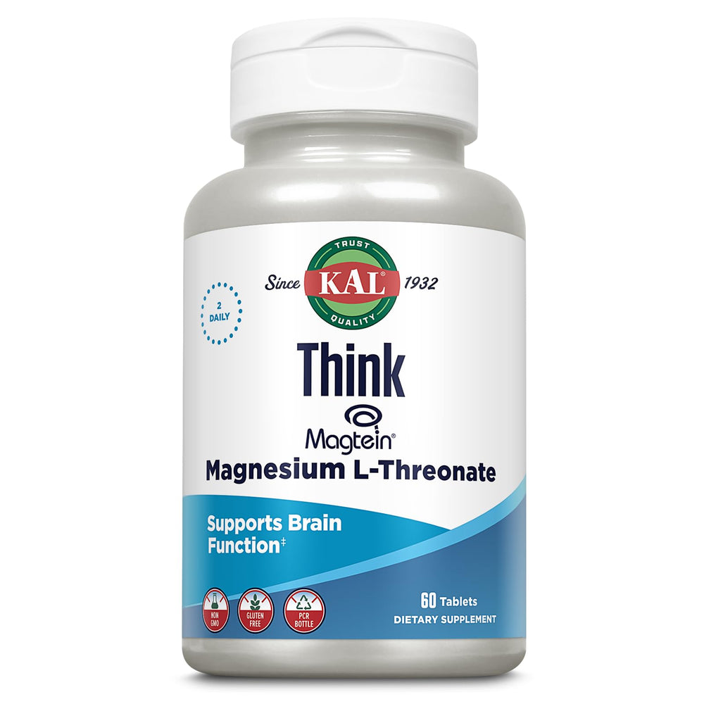 KAL Think Magnesium L-Threonate 2000 mg bottle and label