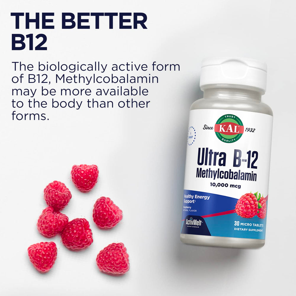 Vegetarian, gluten-free, soy-free B12 supplement