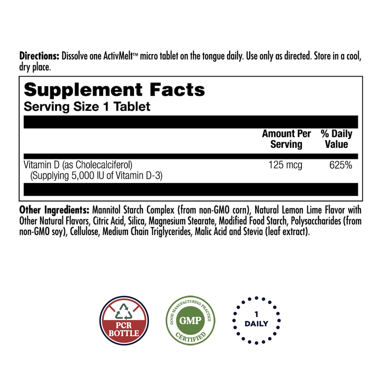 ActivMelt micro tablets dissolving in mouth