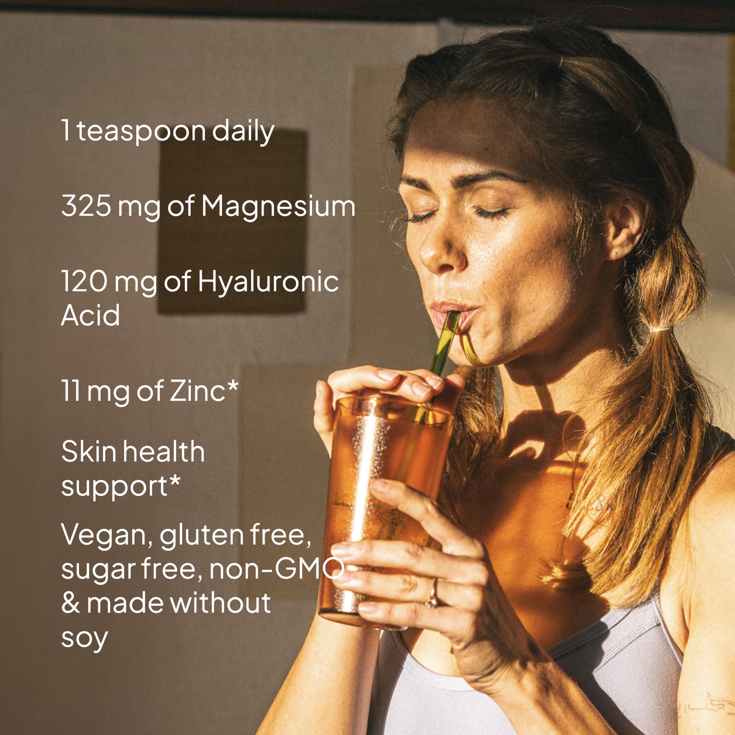 KAL Radiant Magnesium Powder label view with nutrition facts