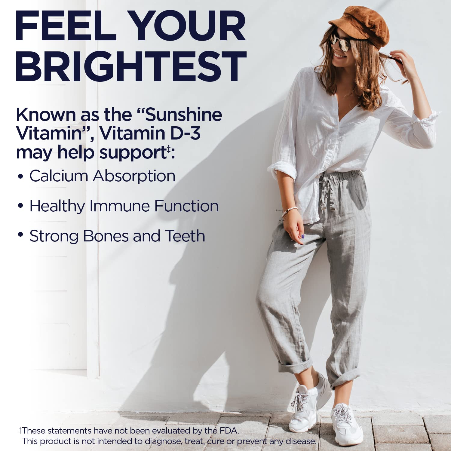 Kal Vitamin D3 5000 IU bottle with 90 servings label