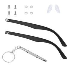 KALIONE Glasses Arm Replacement Kit – black temple arms