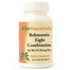Front view of Kan Herb Rehmannia Eight bottle for dogs and cats