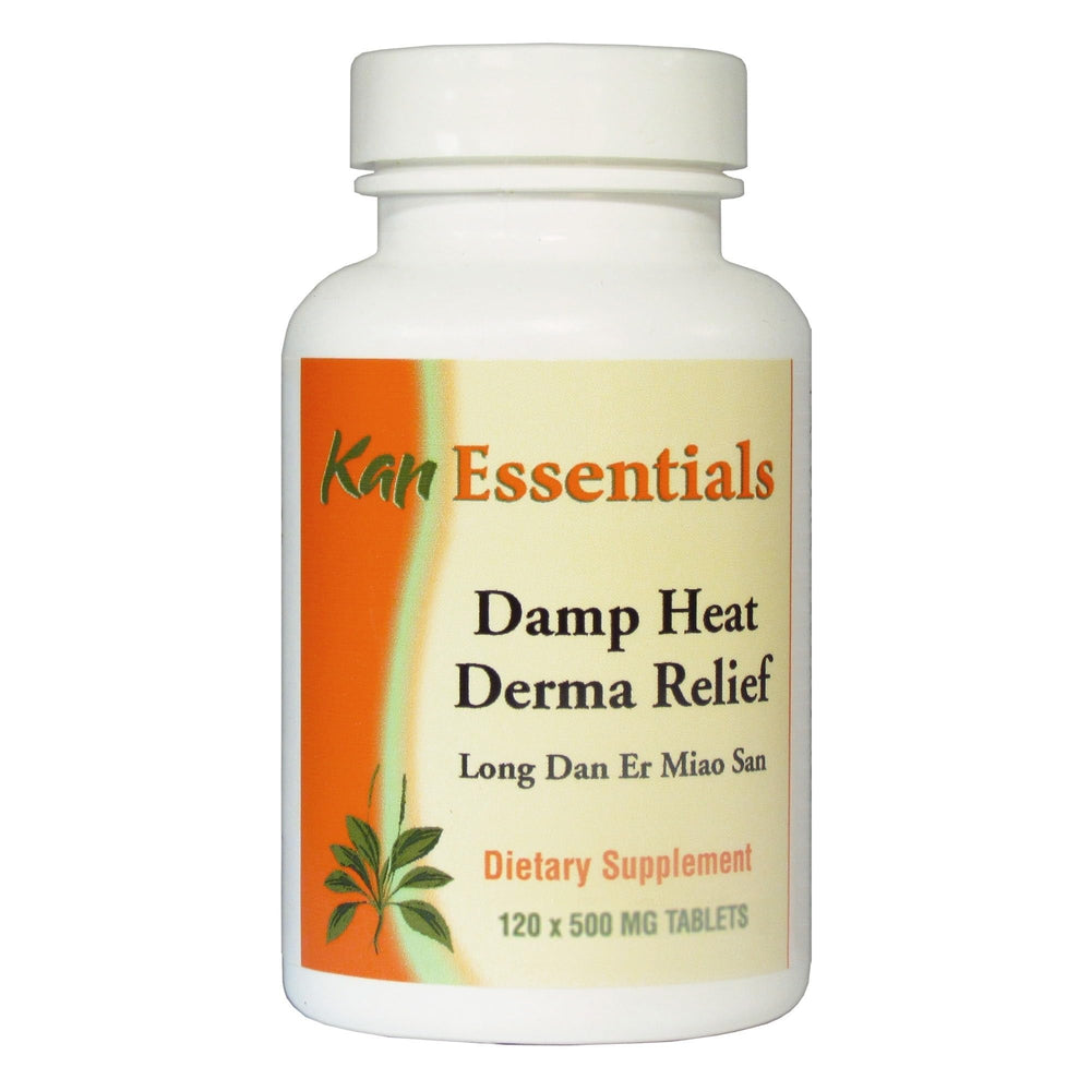 Product image: Kan Herbs Damp Heat Derma Relief 120 tabs with packaging